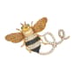 Napier Gold-Tone Jet Crystal Bee Pin - image 1
