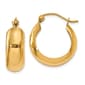 Gold Classics(tm) 14kt. Yellow Gold 19x7mm Hoop Earrings - image 1