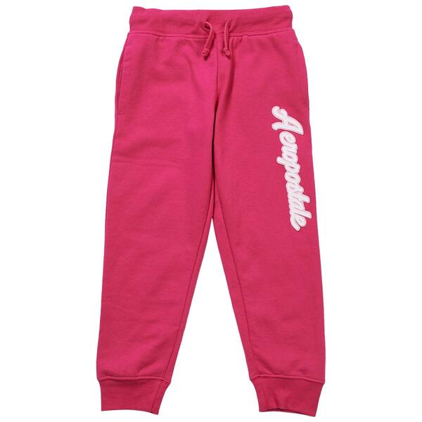 Girls &#40;4-6x&#41; Aeropostale Solid Logo Felt Applique Sweatpants - image 