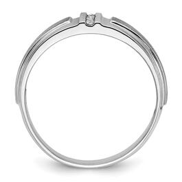 Mens Gentlemen&#8217;s Classics&#8482; 14kt. White Gold 1/20ctw Diamond Ring