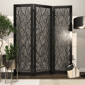9th & Pike® Modern Black Wooden Room Divider Screen - image 6