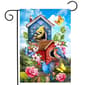Briarwood Lane Floral Birdhouses Garden Flag - image 1