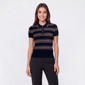 Womens Nautica Short Sleeve Knit Zig Zag Polo Sweater - image 1