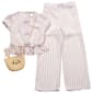 Girls (7-12) Little Lass® Short Sleeve Stripe Top w/ Pants & Bag - image 2