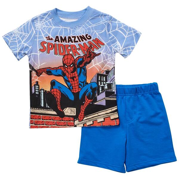 Toddler Boy Amazing Spider-Man Short Sleeve Top & Shorts Set - image 