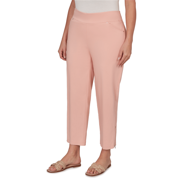 Petite Skye’s the Limit Blooming Pastels Pull On Ankle Pants
