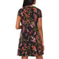 Womens MSK Short Sleeve Floral Vine Ruffle Hem A-Line Dress - image 3