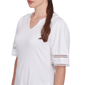Petite Ruby Rd. Americana Chic Solid Diamond Trim Tee - image 5