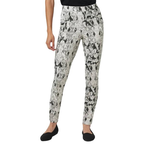 Womens HUE&#40;R&#41; Snakeskin Denim Leggings - image 