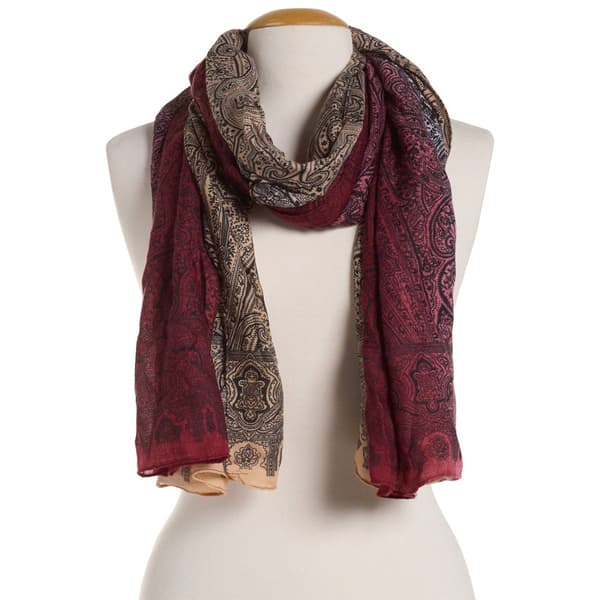Womens Renshun Paisley Oblong Scarf - image 
