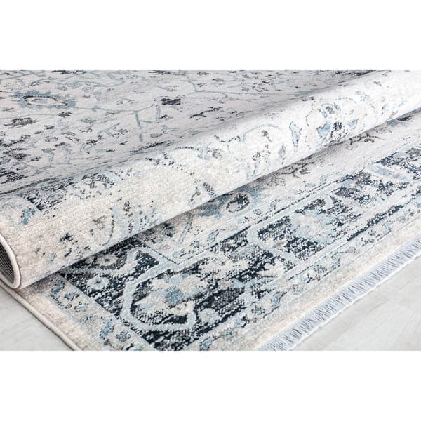Rugs America&#8482; Amari Picket White Abstract Rectangle Area Rug