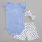 Baby Girl (NB-9M) René Rofé® Daddy''s Love Bodysuit & Shorts Set - image 2
