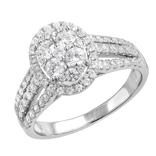 Nova Star&#174; White Gold Lab Grown Diamond Engagement Ring