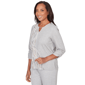 Petite Alfred Dunner Comfort & Joy Metallic Swirl Blouse - image 3