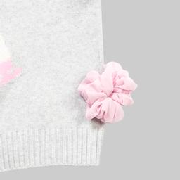 Juniors No Comment Mossy Ice Skates Sweater With Scrunchie
