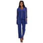 Womens R&M Richards 2pc. 3/4 Sheer Sleeve Rhinestone Pants Set - image 1