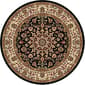 Tayse Elegance Victoria Black Round Area Rug - 5'3 - image 1