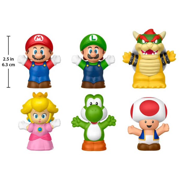 Fisher-Price Little People Supermario Figure 6Pk