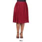 Plus Size 24/7 Comfort Apparel Elegant Accordion Party Midi Skirt - image 6