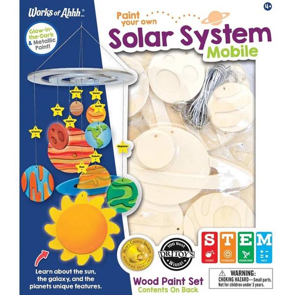 MasterPieces Solar System Mobile Wood Craft & Paint Kit - image 