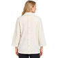 Womens Ali Miles 3/4 Sleeve Cowl Neck Sparkle Sweater - image 2