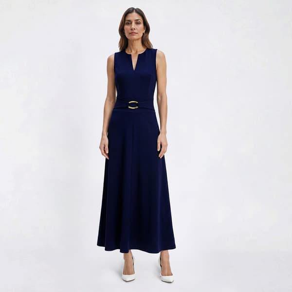 Womens Harper 241 Sleeveless Hardware Trim Midi Dress