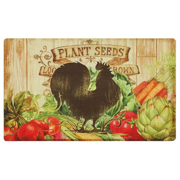 Mohawk Home Farm Friends Rooster Rectangle Kitchen Mat - image 