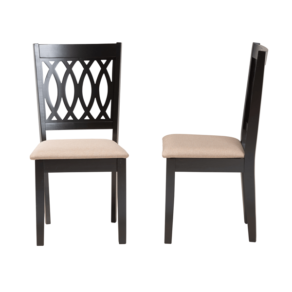 Baxton Studio Florencia Modern Wood Dining Chairs - Set of 2