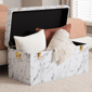 Baxton Studio Brenta Storage Trunk with Lift-Top Lid - image 9