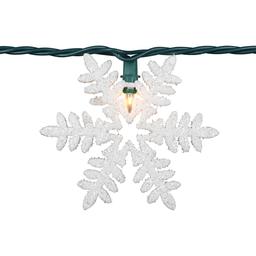 Northlight Seasonal 6ft. Glittered Snowflake Christmas Light Set