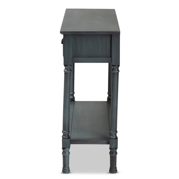 Baxton Studio Garvey French Wood 3-Drawer Entryway Console Table