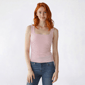 Juniors Madden Girl Square Neck Side Ruch Split Hem Tank Top - image 1