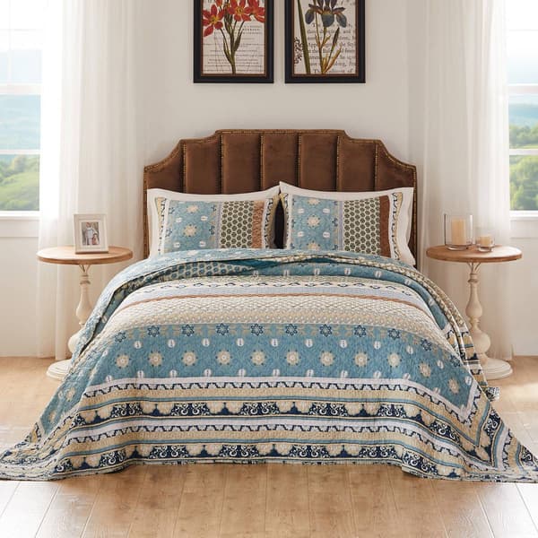 Greenland Home Fashions™ Thalia Velvet Reversible Bedspread Set