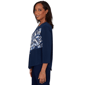 Petite Alfred Dunner Classics Diagonal Abstract Blouse - image 4