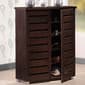 Baxton Studio Adalwin 2 Door Shoe Storage Cabinet - image 5