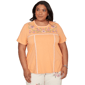 Plus Size Alfred Dunner Beachcomber Embroidered Floral Neck Shor - image 1