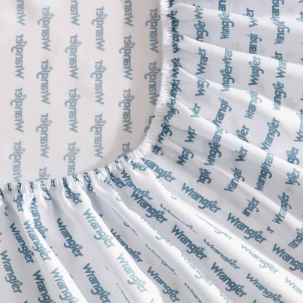 Wrangler Stamped Logo Microfiber Sheet Set