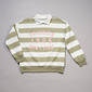 Girls (7-16) No Comment Brooklyn Oversized Stripe Polo Sweatshirt - image 1
