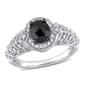 Radiant Rainbow(tm) White Gold 1ct. Diamond Engagement Ring - image 1