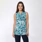 Womens Kasper Sleeveless Cowl Neck Splatter Dot Satin Blouse - image 1