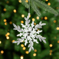Northlight 4ct. Glitter Snowflakes Christmas Ornaments - image 2