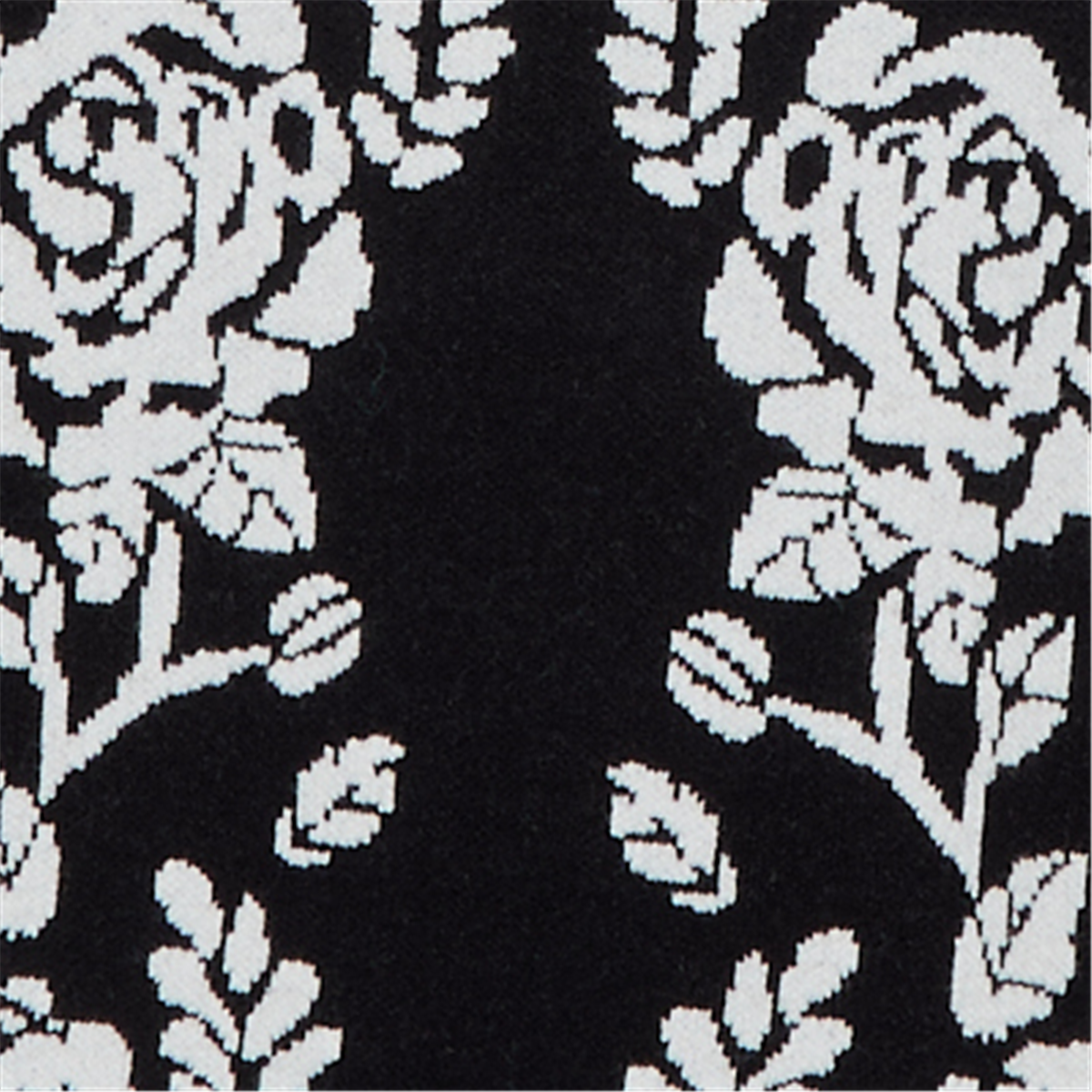 Plus Size Ruby Rd. Mysterious Romance Floral Jacquard Sweater