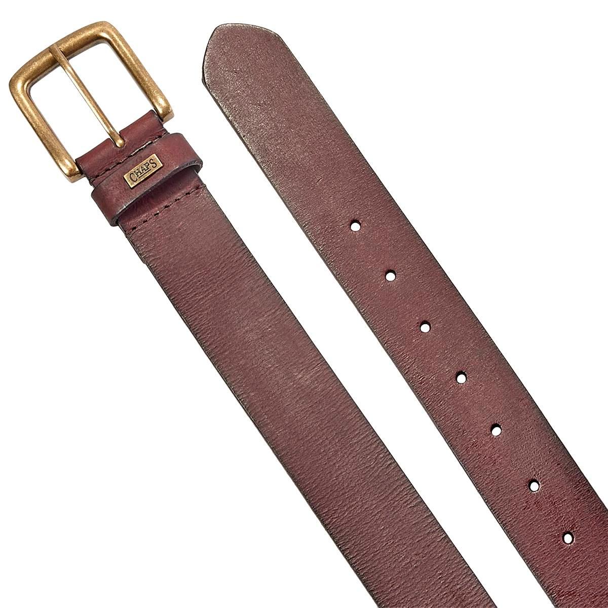 Mens Chaps 40mm Burnished Antique Casual Belt