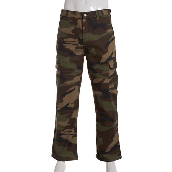 Mens Bass Creek Outfitters Camo Stretch Cargo Pants - image 