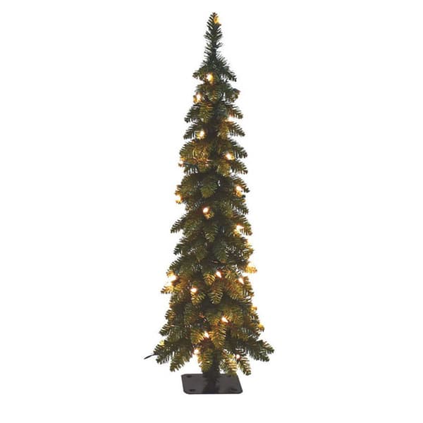 Santa's Workshop 4ft. Pencil Slim Artificial Tree - image 