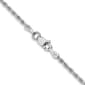 Unisex Gold Classics&#40;tm&#41; 1.75mm. 14k White Diamond Cut Rope Necklace - image 1