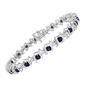 Gemstones Classics&#8482; Amethyst & Diamond Tennis Bracelet - image 3