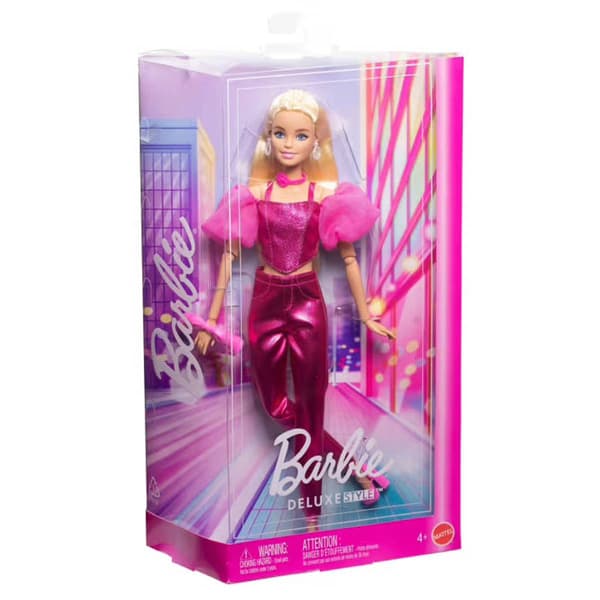 Barbie® Deluxe Style Fashion Doll #5 in Metallic Pink Outfit