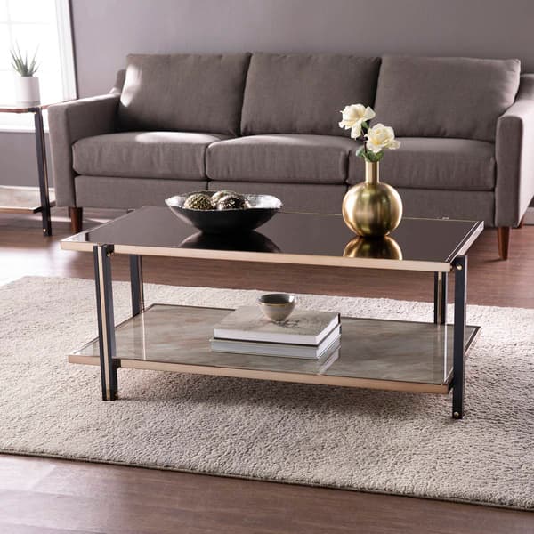 Southern Enterprises Thornsett Coffee Table w/ Mirrored Top