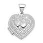 Gold Classics&#40;tm&#41; 14kt. White Gold Heart Locket - image 1